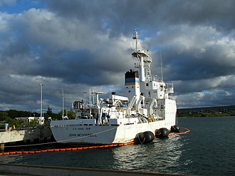 McDonnell as it was delivered to the Navy Inactive Ships Program deactivation. US Navy 100825-N-4820C-007 The Military Sealift Command oceanographic survey ship USNS John McDonnell.jpg