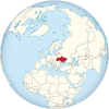 Ukraine (claims hatched) on the globe (Europe centered).svg