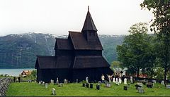 The Urnes Stave Church has been listed by UNESCO as a World Heritage Site. Urnesstavkirke.jpg