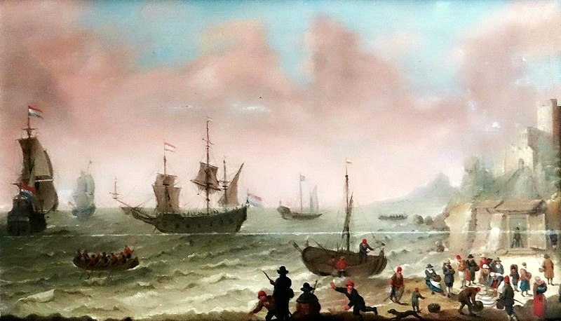 File:Willaerts Fish selling in the port.jpg