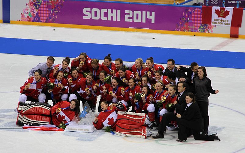 File:Women's tournament, 2014 Winter Olympics, Gold medal team Canada.jpg
