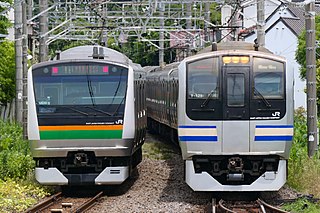 <span class="mw-page-title-main">Yokosuka Line</span> Railway line in Tokyo, Japan