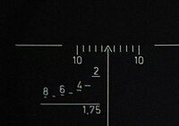 ZRAK M-76の照準線。トリチウムによって、暗環境下でも容易に視認可能。