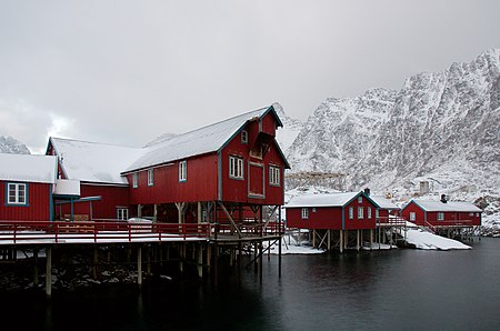 Å i Lofoten, a village towards the southern end of the Lofoten archipelago, Norway.