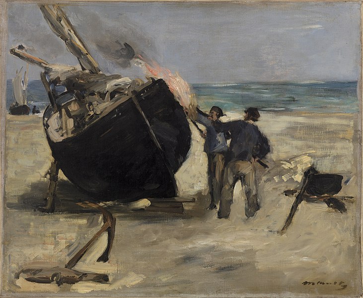 File:Édouard Manet - Tarring the Boat (Le Bateau goudronné) - BF166 - Barnes Foundation.jpg