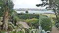 Jardin Georges Delaselle, vue sur Roscoff depuis la cacteraie