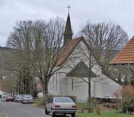 Auf Reiserfeld caddesindeki St. Marien şapelinin görünümü