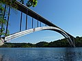 Žďákov Bridge over the Orlík Reservoir on the Vltava river, Písek District, south Bohemia Author: Michal Ritter