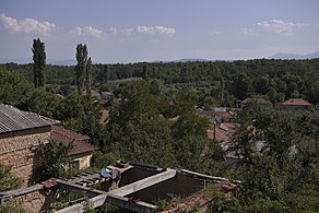 Панорама на куќи во северозападниот дел на селото