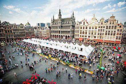 The Grand Place on the day of the Belgian Beer Weekend