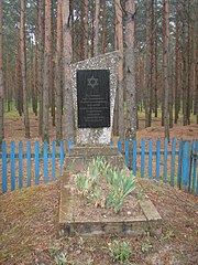 На могилі розстріляних євреїв сіл Любешівського району.JPG