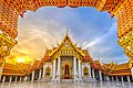Wat Benchamabophit, a Buddhist temple (wat) in the Dusit district of Bangkok (Thailand)