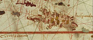 1500 mapa de Juan de la Cosa - Española Jamaica Puerto Rico.jpg