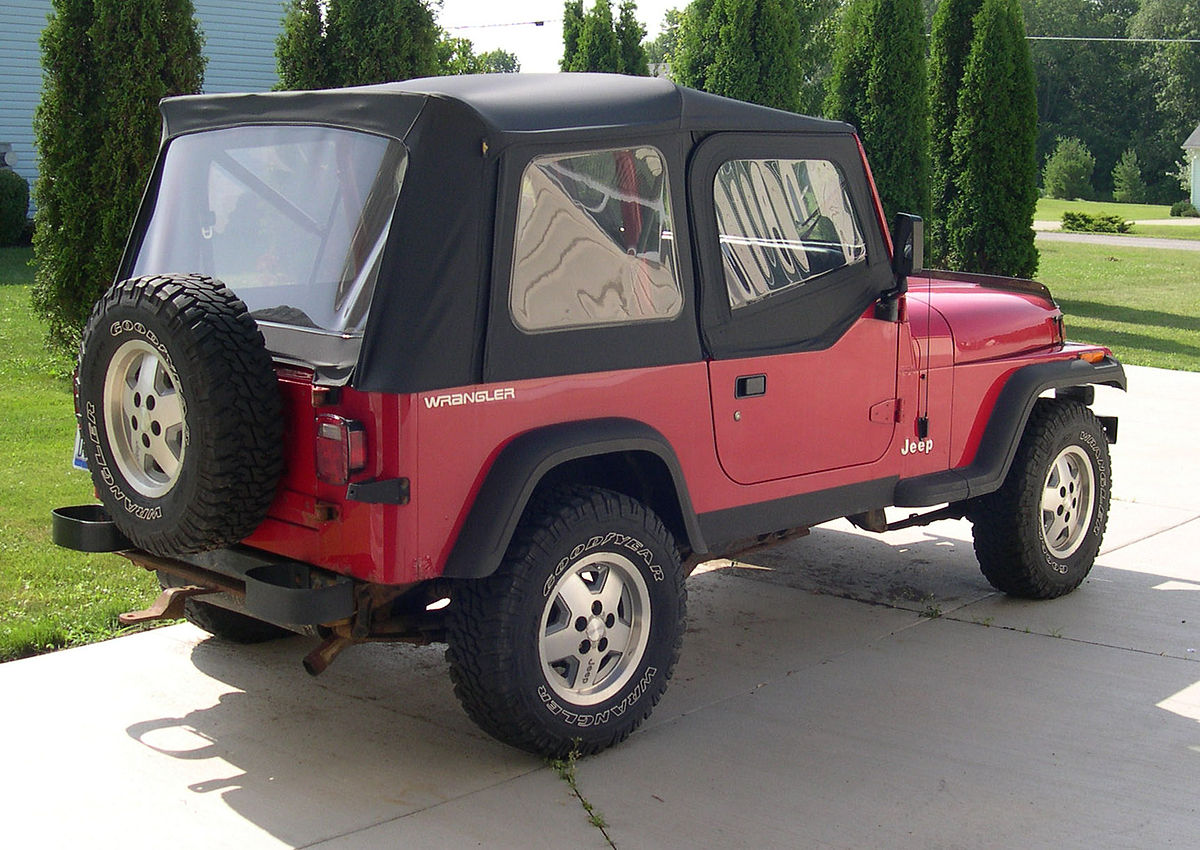 File:1992 Jeep YJ rear  - Wikimedia Commons