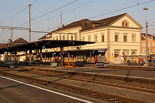 Payerne railway station Swiss railway station