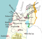خريطة المواقع و المدن الإسرائيلية التي استهدفتها صواريخ حزب الله خلال الحرب.