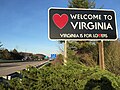 File:2016-03-23 18 43 28 "Welcome to Virginia" sign along northbound Interstate 81 entering Washington County, Virginia from Bristol, Tennessee.jpg