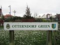 2017-01-13 Name sign deignating Otterndorf Green, Sheringham.JPG