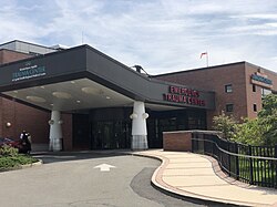 2023-08-14 13 43 33 The trauma center entrance of the Capital Health Regional Medical Center (formerly Helene Fuld Medical Center) along U.S. Route 206 northbound (Brunswick Avenue) in Trenton, Mercer County, New Jersey.jpg