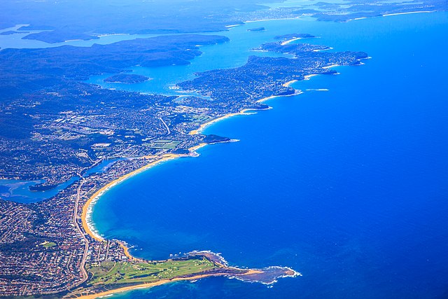 Long Reef (bottom), to Palm Beach, the northern half of Sydney's Northern Beaches