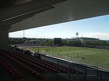 The Binan Football Stadium hosted women's football and selected men's football matches 3732Binan City, Laguna Barangays Landmarks 04.jpg