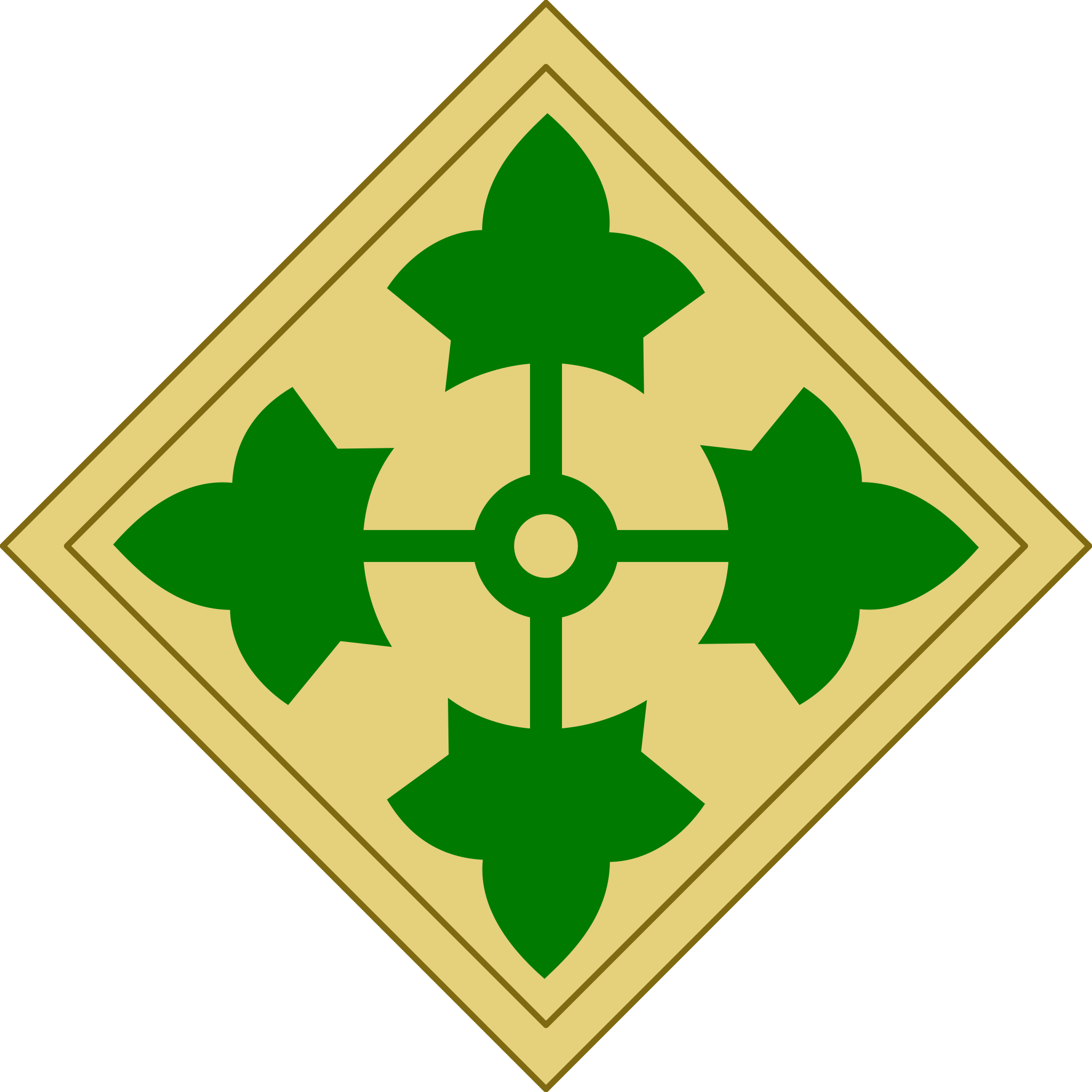 U.S. ARMY 2ND INFANTRY DIVISION PATCH (SSI)