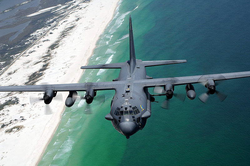 Файл:AC-130H flies along Northwest Florida coast.jpg