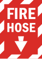 ANSI Z35.1-1972 - Fire Hose Sign.svg