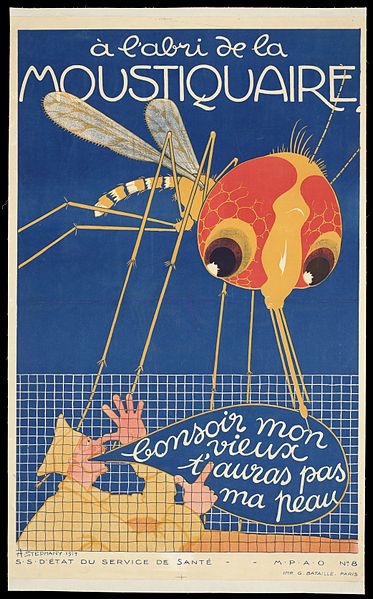File:A giant mosquito trying to attack a French soldier Wellcome L0063771.jpg
