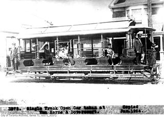 Toronto Railway Company Streetcar operator in Toronto, Canada, between 1891 and 1921