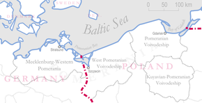 Poziția regiunii Pomerania