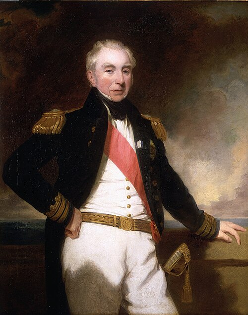 Admiral Sir Robert Stopford, c. 1840, by Frederick Richard Say, from the National Maritime Museum, Greenwich, London