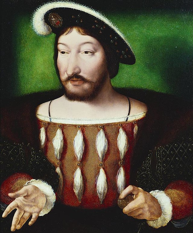 https://upload.wikimedia.org/wikipedia/commons/thumb/0/0a/After_Joos_van_Cleve_%28d._1540-41%29_-_Francis_I%2C_King_of_France_%281494-1547%29_-_RCIN_403433_-_Royal_Collection.jpg/640px-After_Joos_van_Cleve_%28d._1540-41%29_-_Francis_I%2C_King_of_France_%281494-1547%29_-_RCIN_403433_-_Royal_Collection.jpg