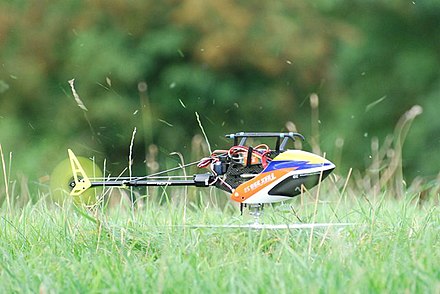 Electric Trex 250 micro heli flying inverted