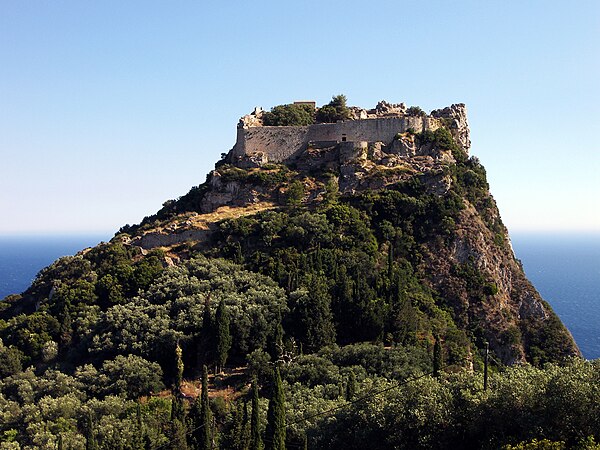 The castle of Angelokastro in Corfu, whose construction is sometimes attributed to Michael