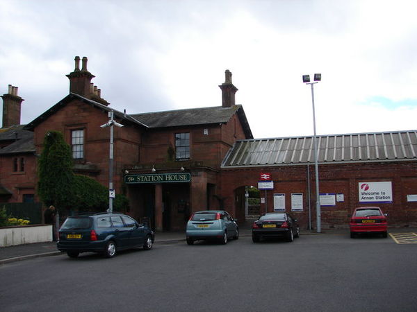 Annan railway station, built in 1848