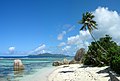 Traumstrand der Anse Source d'Argent auf der Insel La Digue, Seychellen.