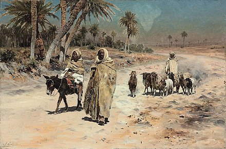 Arab sheep herders, by Antonio Leto