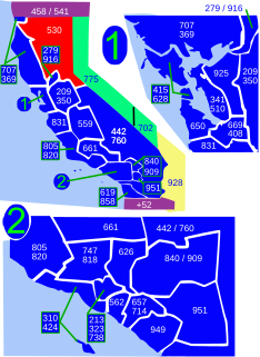 Area code 530 Area code for parts of northern California