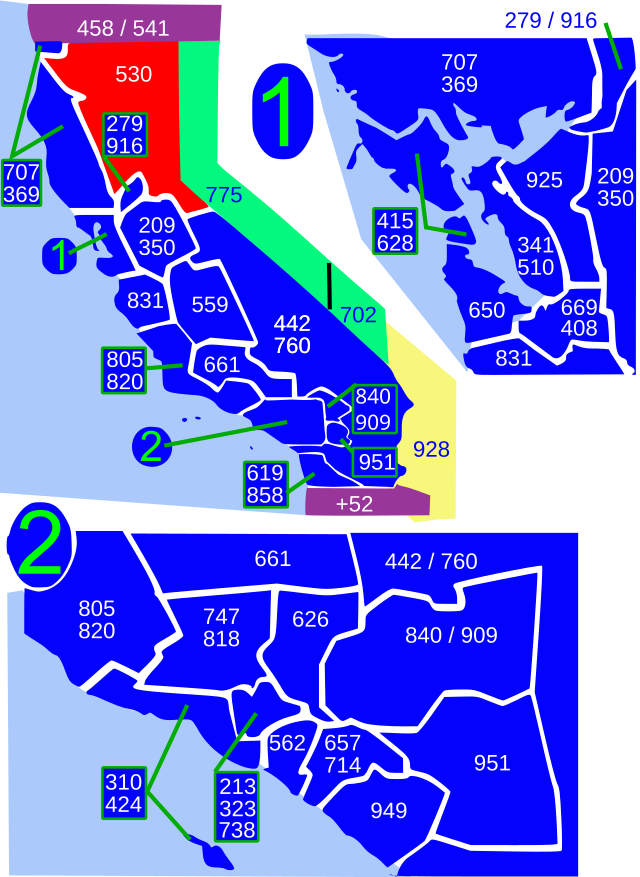 Area Code 530 Wikiwand