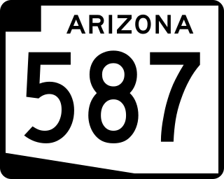 <span class="mw-page-title-main">Arizona State Route 587</span> State highway in Arizona, United States