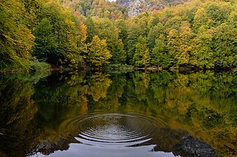 Garanohur lake in Ismayilli District. Shahdag National Park. Photograph: AlexFirstov