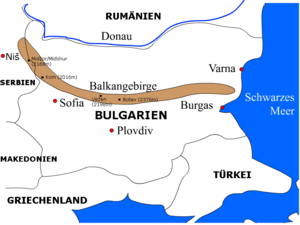 Bergzug Balkan