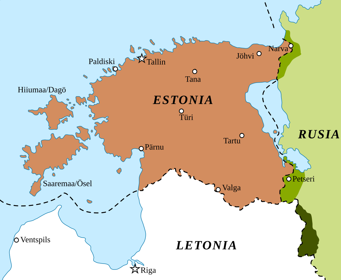 Frontera entre Estonia y Rusia