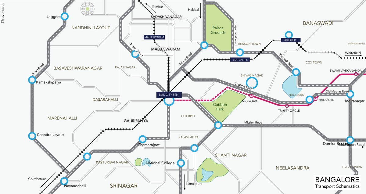 Benson Town Bangalore Map File:bangalore Schematic Map.png - Wikipedia