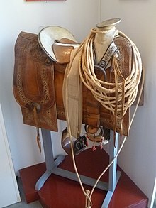 Saddle of a charro (Mexico, 19th century) Barcelonnette - Musee de la Vallee (57) (54).jpg