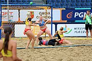 Deutsch: Beachhandball Europameisterschaften 2019 (Beach handball Euro); Tag 5: 6. Juli 2019 – Frauen, Platzierungsspiel für die Ränge 9–12, Deutschland-Polen 2:1 (22:23, 19:16, 7:6) English: Beach handball Euro; Day 5: 6 July 2019 – Placement Match/Cross Match for rank 9–12 Women – Germany-Poland 2:1 (22:23, 19:16, 7:6)