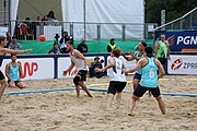 Deutsch: Beachhandball Europameisterschaften 2019 (Beach handball Euro); Tag 6: 7. Juli 2019 – Männerfinale, Dänemark-Norwegen 2:0 (25:18, 19:16) English: Beach handball Euro; Day 6: 7 July 2019 – Men's Final – Denmark-Norway 2:0 (25:18, 19:16)