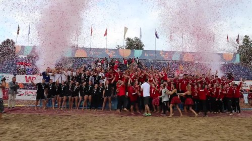 Datei: Beachhandball EM 2019 Siegerehrung 496.webm