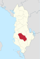 Berat County in Albania.svg